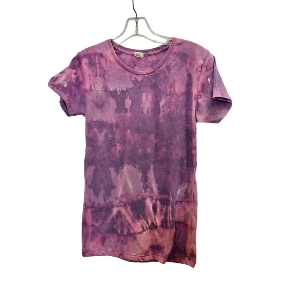 Women's Spectra Purple Custom Bleach Dye T-shirt Size S